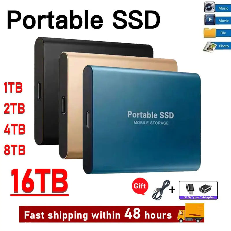 Portable SSD External Storage Hard Disks