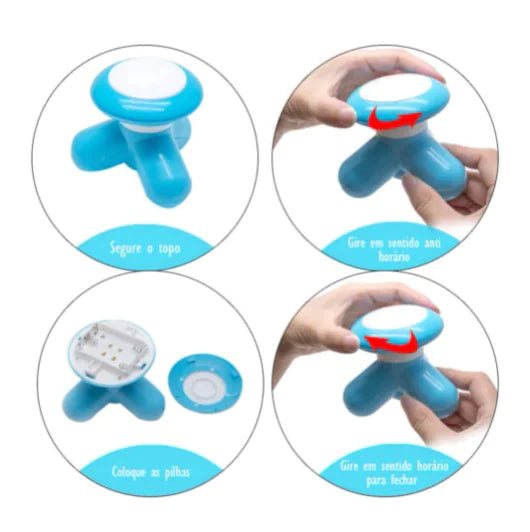 Mini Electric Handled Wave Vibrating Massager