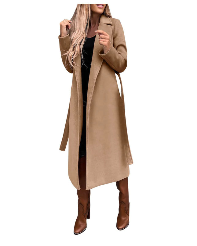Women's Elegant Woolen Long Coat