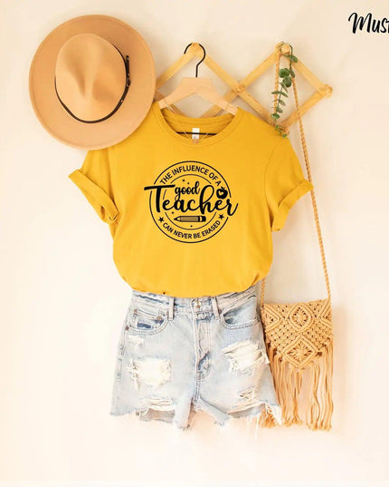 The Influence Of A Good Teacher Can Never Be Erased Shirt, Teacher Shirt