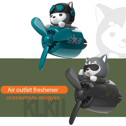 Siberian Husky Pilot Car Air Freshener