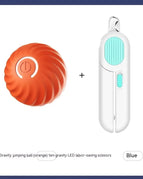 Orange Ball Blue Scissors