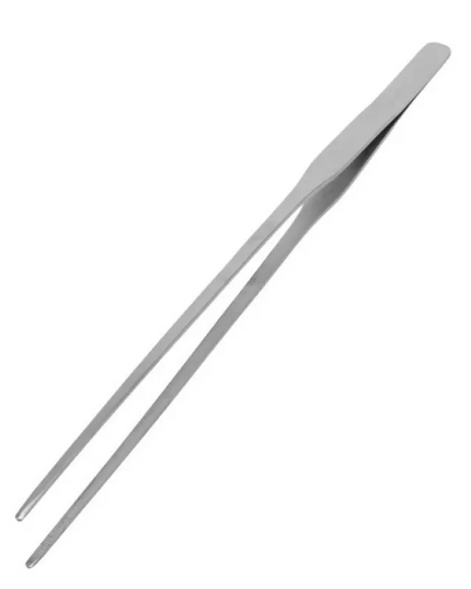 Curved Aquarium Tweezers - Stainless Steel