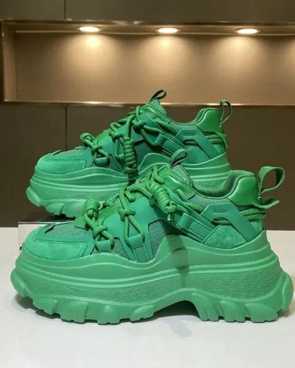 Lace Up Muffin Thick Sole Women Sneakers