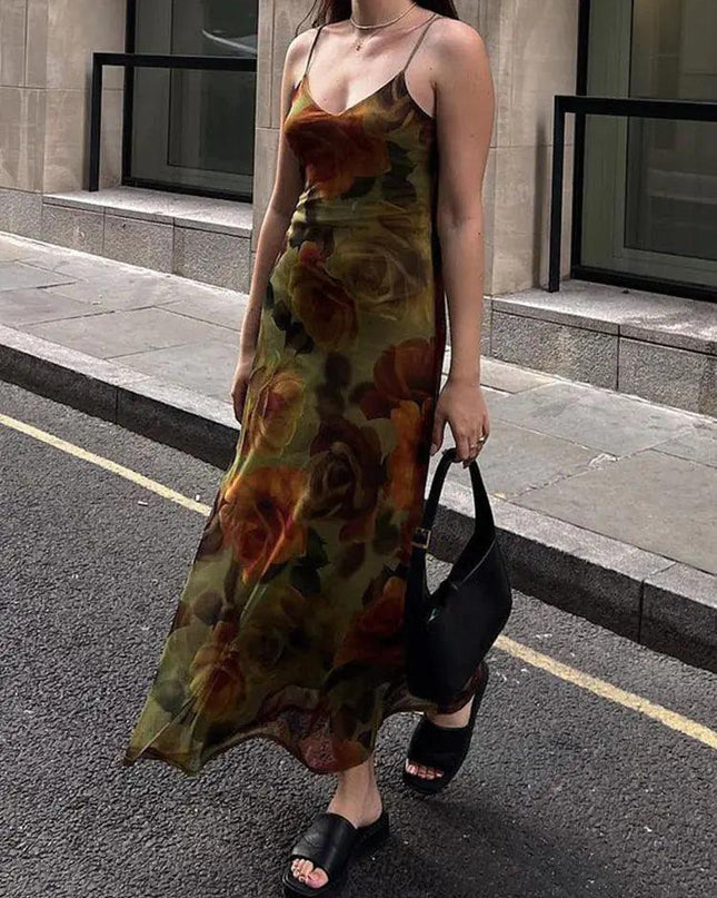 Floral Vintage Midi Dress