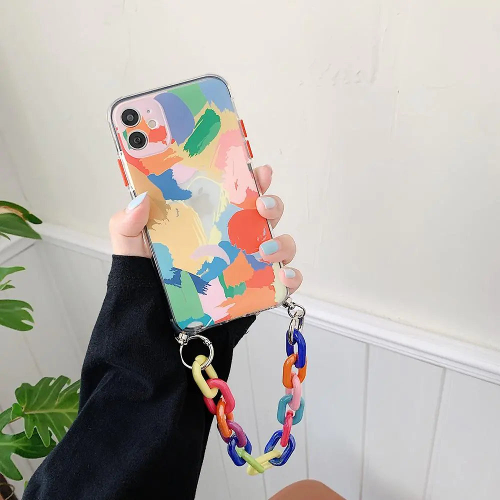 Abstract Art Chain Case