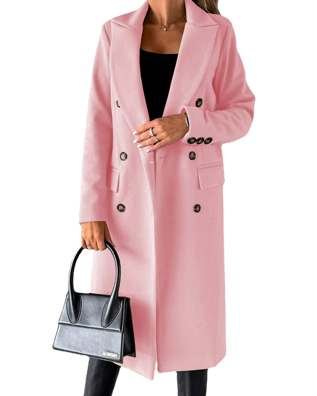 Double-Breasted Long Coat