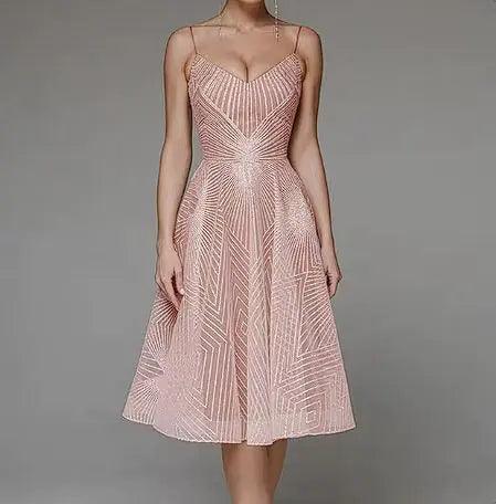 Embroidered Sling Dress