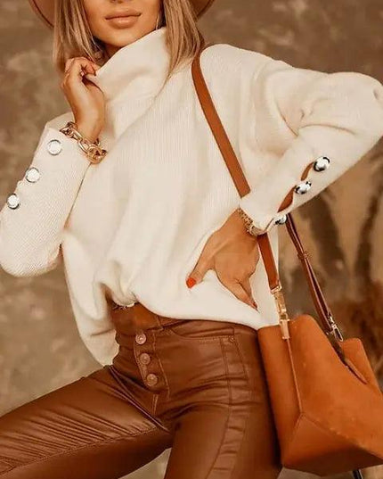 Loose Knitted Sweater Top