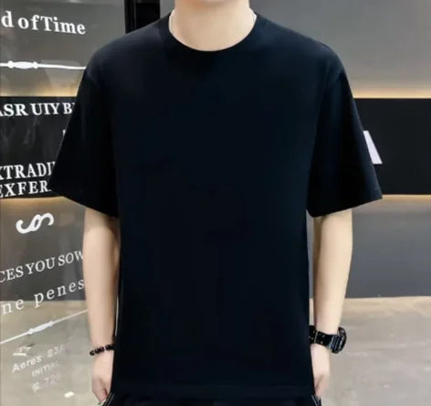 Men's Trendy Knitted T-Shirt – Stylish Brand Lead Design