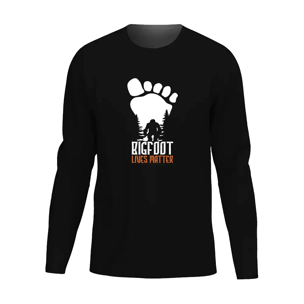 Bigfoot Lives Matter Men Long Sleeve Shirt