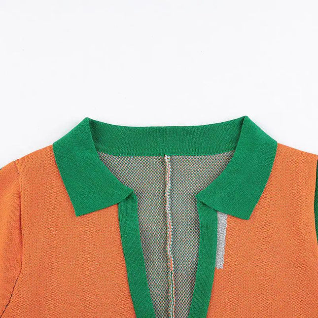 Feeling Myself Colorblock Sweater Knit Romper