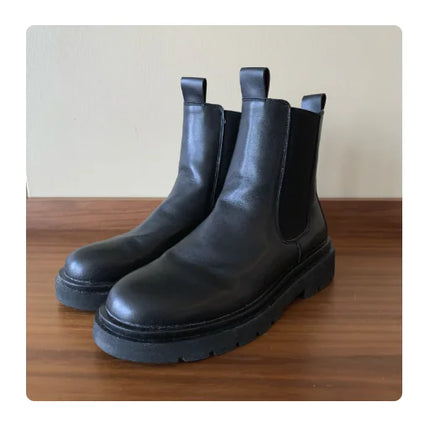 Men's High-Top Thick-Soled Martin Boots for Every Look