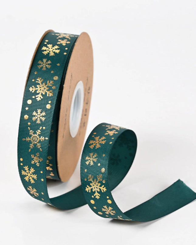 Ribbon Printed Christmas Design Decoration Gift Packing
