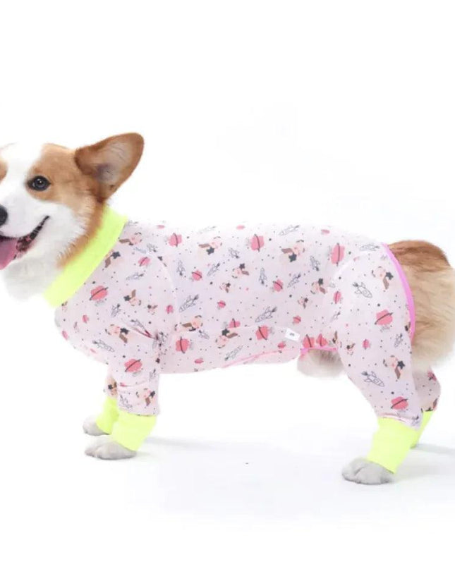Dog Long Sleeve Homewear Pet Four-legged Clothes