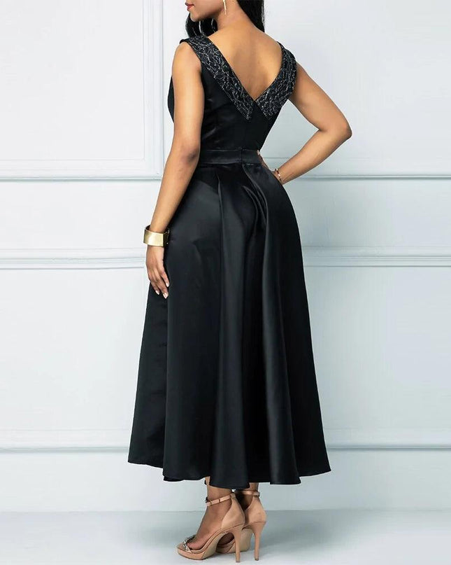 Vintage Elegant Sleeveless Dress