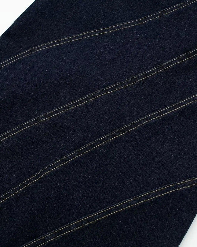 Swirl Thread Denim Dress