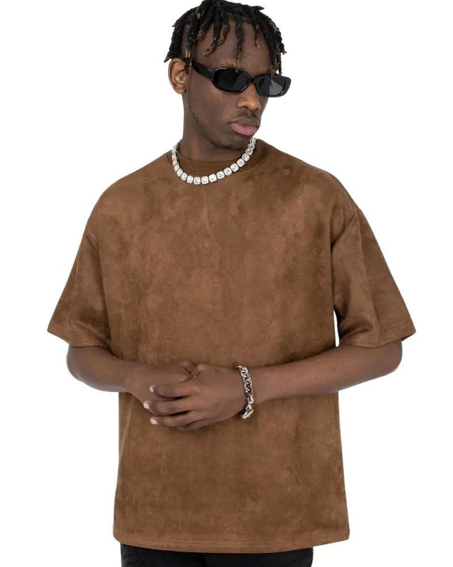 Suede T-shirt