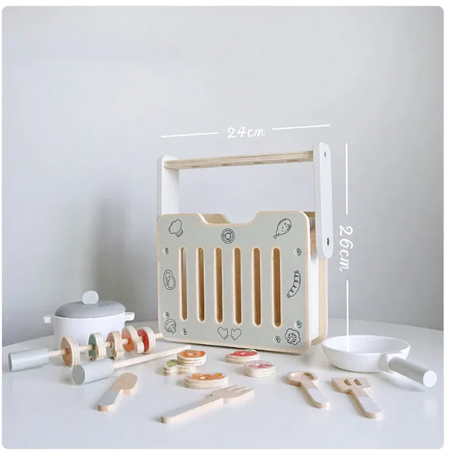 Mini Grill & Kitchen Playset for Kids