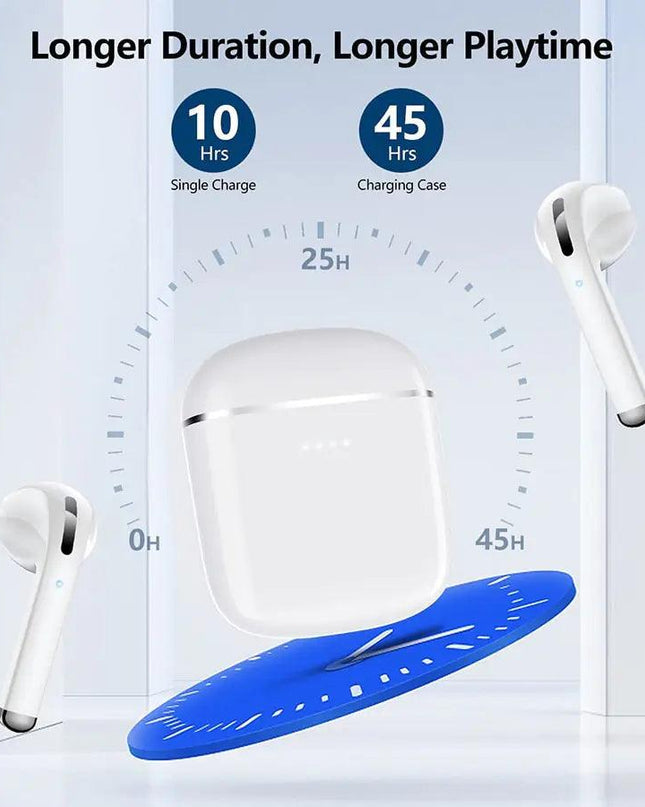 Wireless Earphone With Microphone 9D Stereo