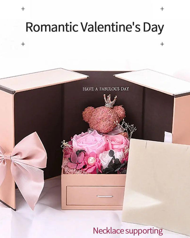 Artificial Flower Jewelry Box