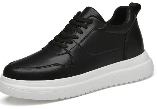 Height-Increasing Breathable Calf Leather Shoes