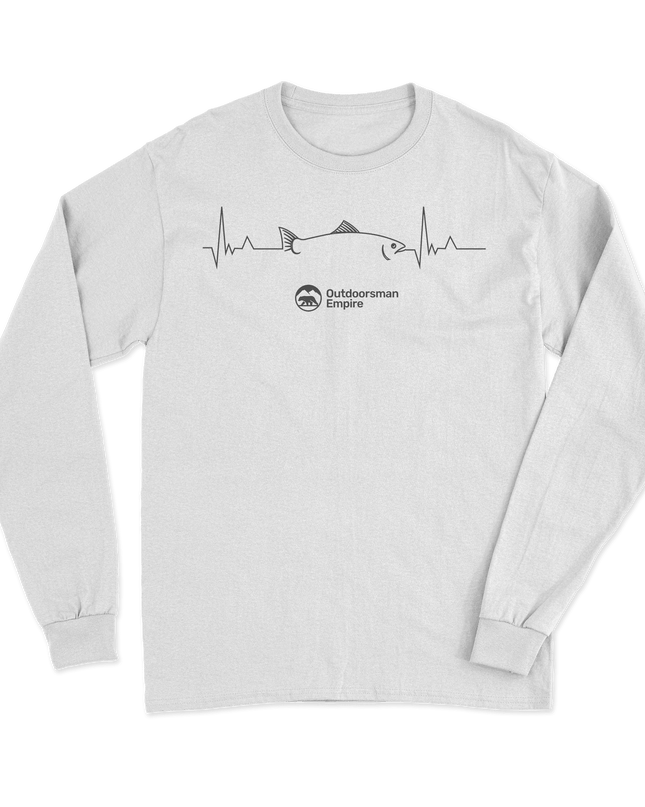 Fishing Cardiogram Long Sleeve Shirt
