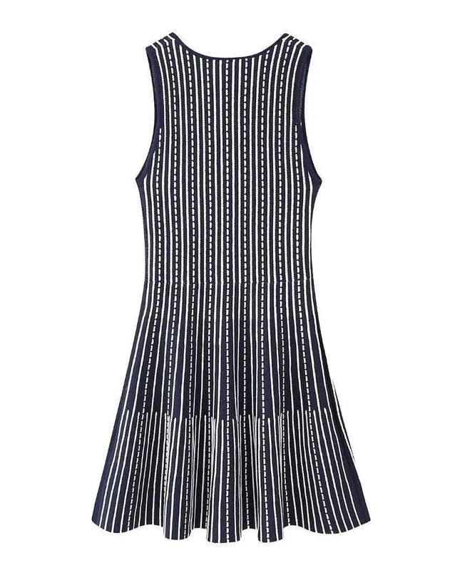 Striped Knit Mini Dress