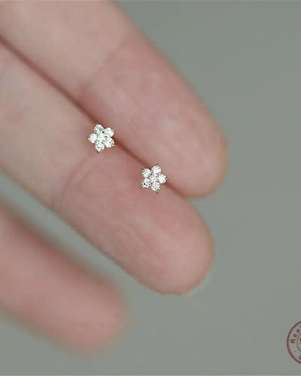 Crystal Five-pointed Star Earrings