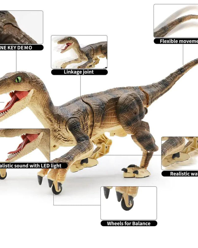 RC Electric Walking Jurassic Dinosaur Simulation Velociraptor