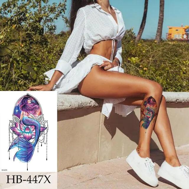 Colorful Mandalas With Animal Tattoo