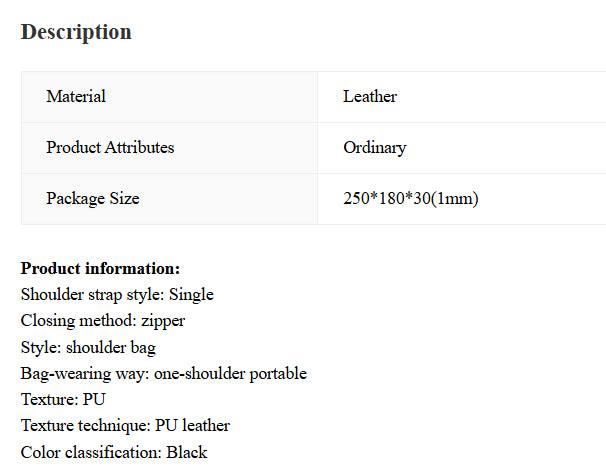 Rivet Underarm Shoulder Black Metal Motorcycle Bag