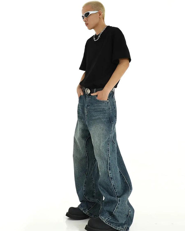 Twisted Seam Baggy Jeans
