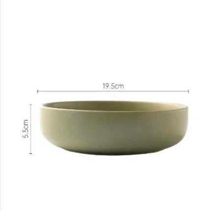 Japanese Ceramic Bowl and Plate Set – Perfect for Ramen, Salads, and More