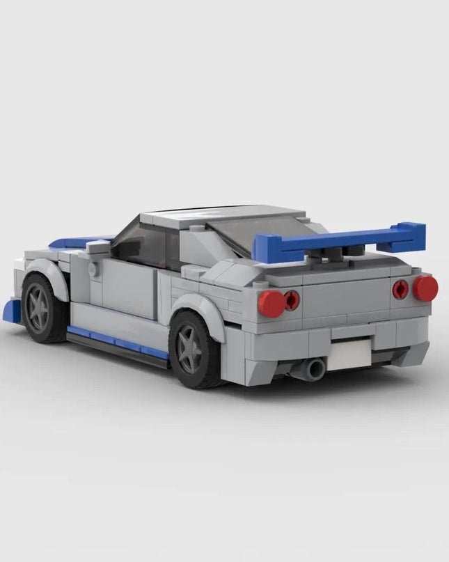 Racing Brick Toy Car Nissan GTR R34