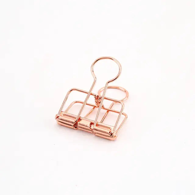 8 Colors Binder Clips Medium Metal Binder Clips