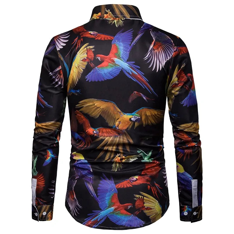 3D Parrot Animal Print Shirt