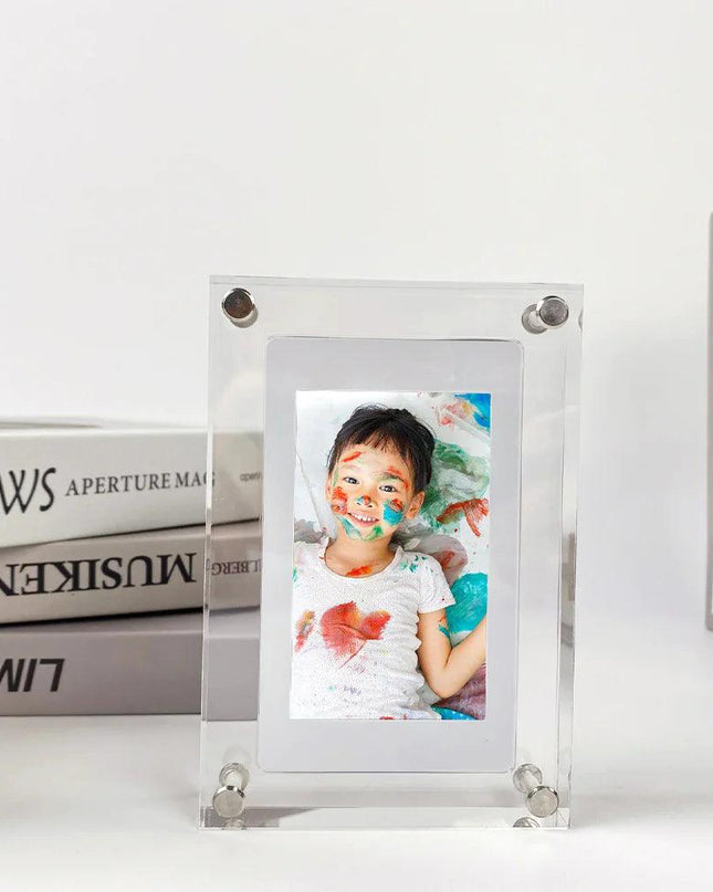 Acrylic Transparent Crystal Digital Photo Frame Video Player