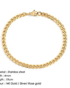 Gold / YS32841 - 4MM 19CM