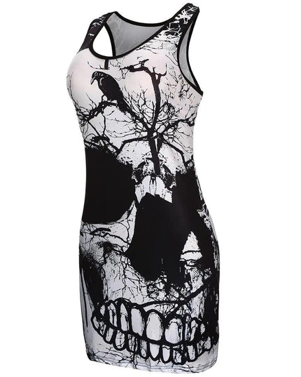 Women Raven & Skull Dress