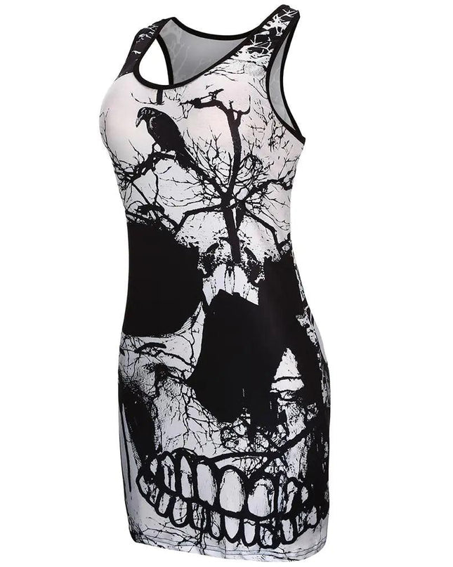 Women Raven & Skull Dress