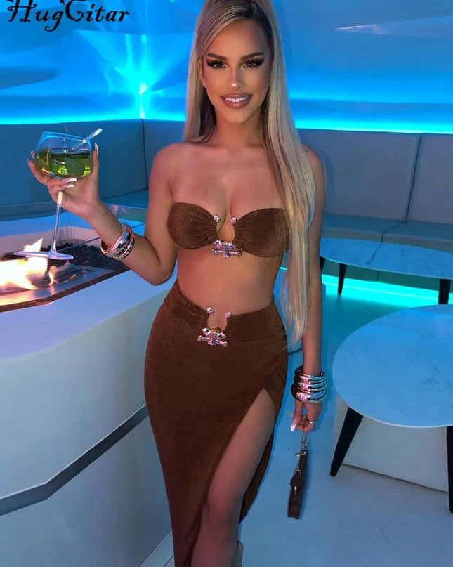 Velvet Strapless Dress