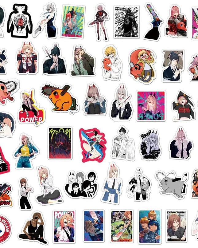 Aesthetic Stationery Chainsaw Stickers