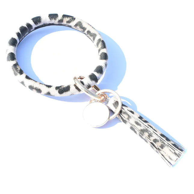 Pure Leather Tassel Pendant Bracelet