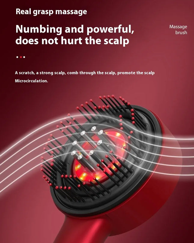 Electric Scalp Massage Comb with Red Light