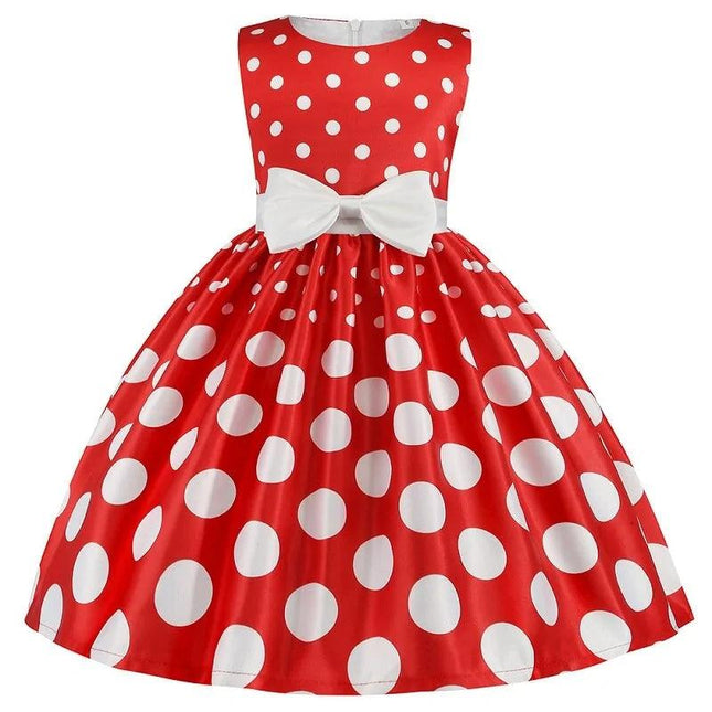 Polkadot Satin Dress