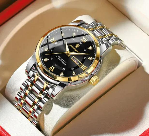 Waterproof Men's Double Calendar Luminous Quartz Watch