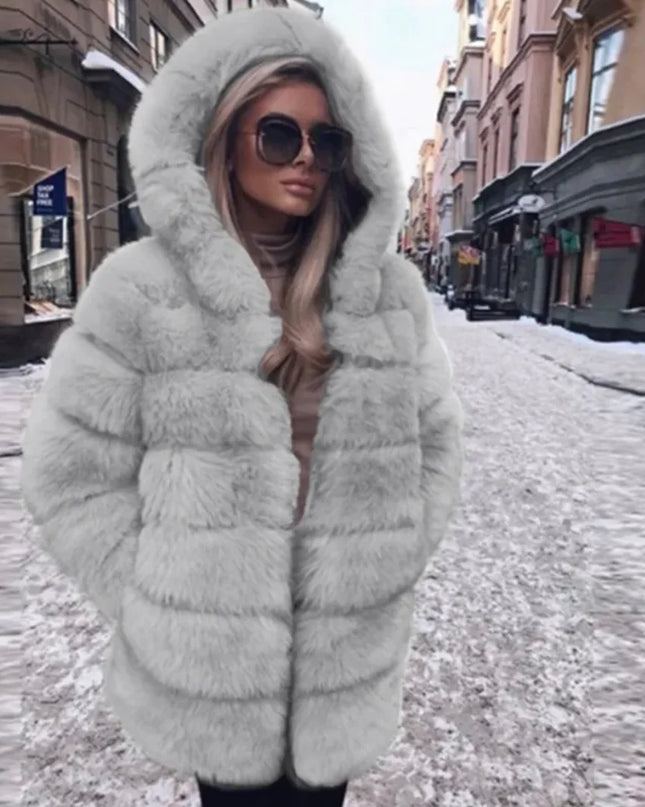Women's Luxury Faux Fur Jacket