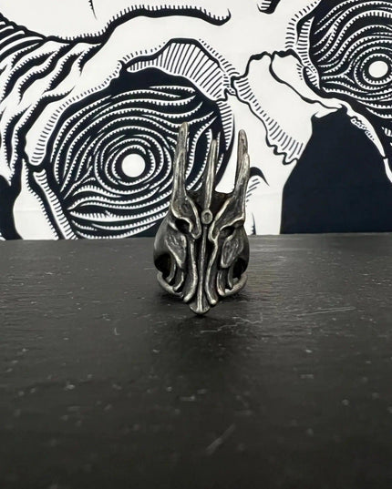 Vintage Black Helm of Sauron Ring