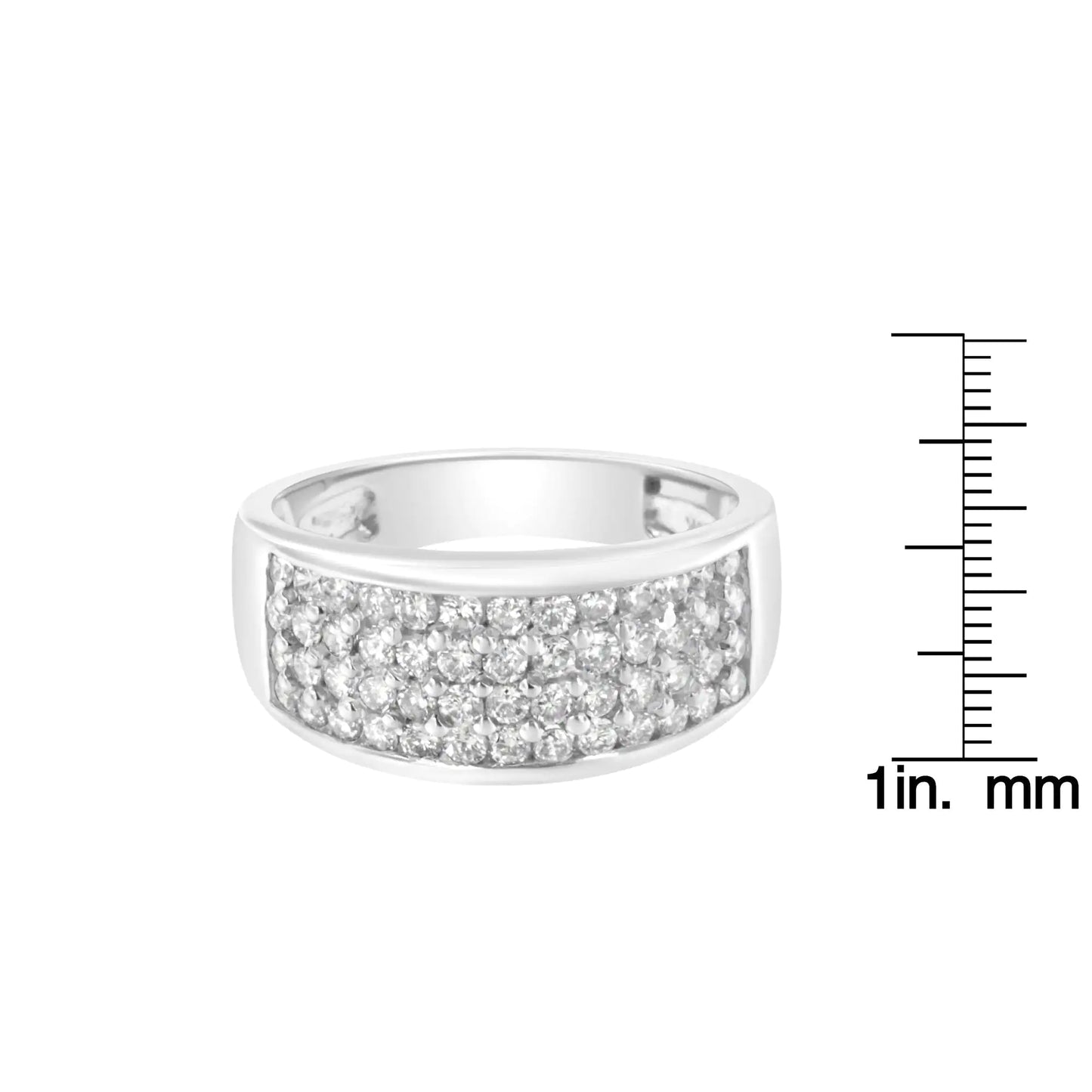 14K White Gold Round Cut Diamond Ring (1.0 Cttw, H-I Color, SI2-I1 Clarity)